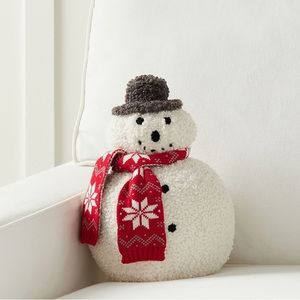 Pottery Barn - Archie The Snowman Pillow Holiday 2023 NWT